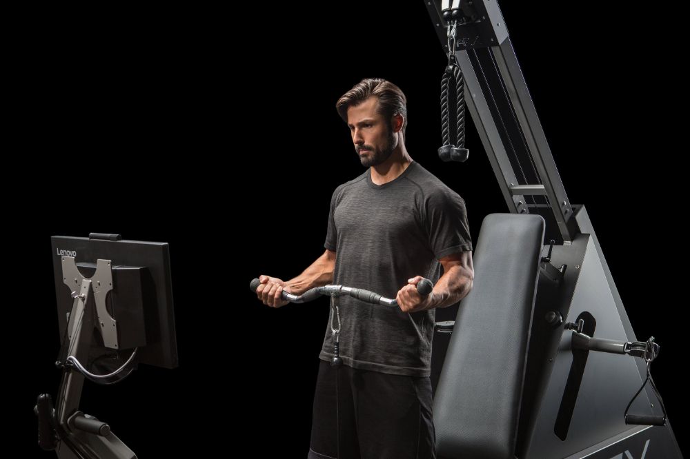 athlete man doing exercise